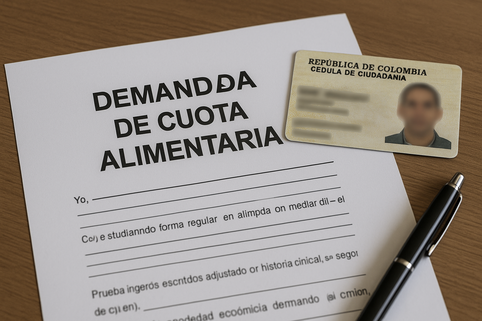Requisitos para demanda de cuota alimentaria en mayores de edad en Colombia